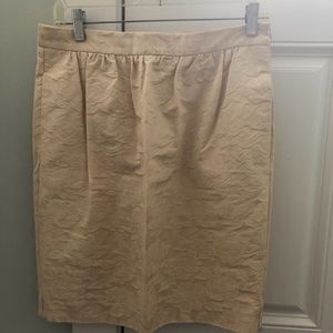 Love Moschino Embossed  Ecru Skirt